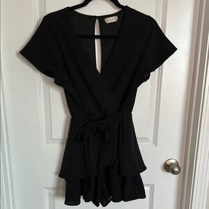 Altar'd State Black Wrap Romper